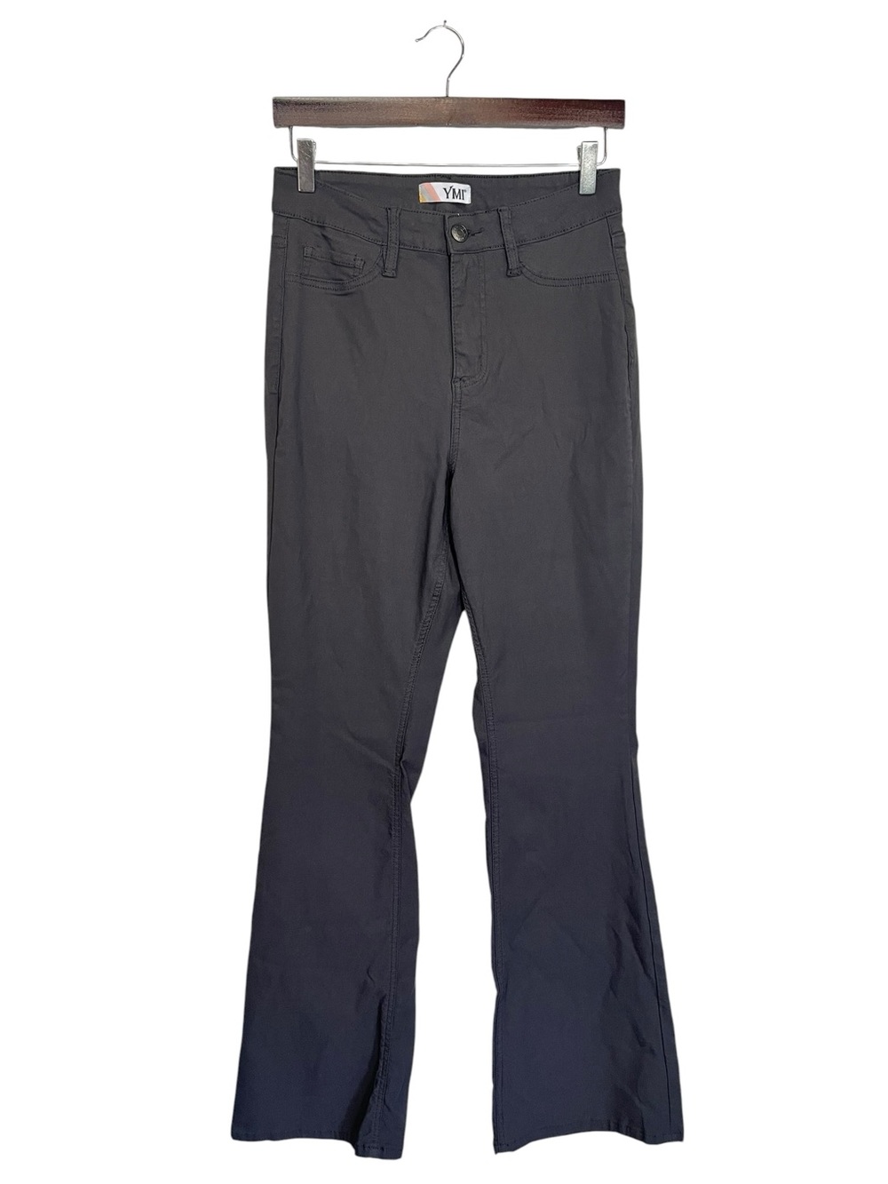YMI | Dark Gray Stretch Slight Flare Pants 10
